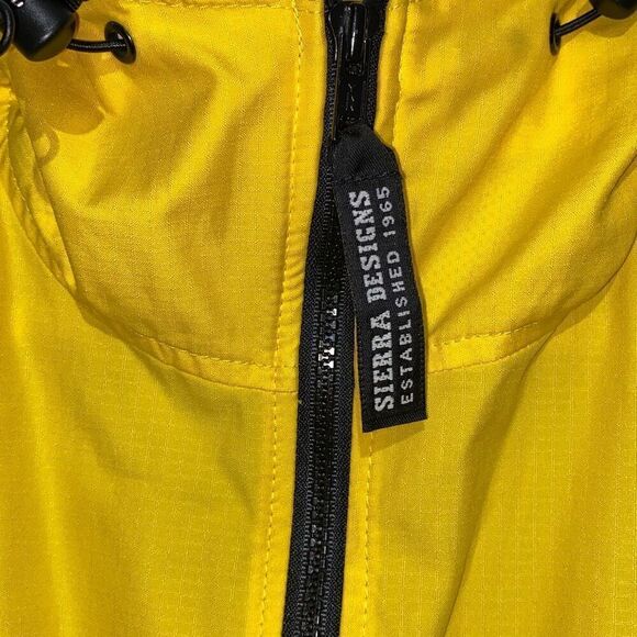 Sierra Designs Activent Men's Full Zip Waterproof Hooded Jacket Yellow Size S - Picture 4 of 10